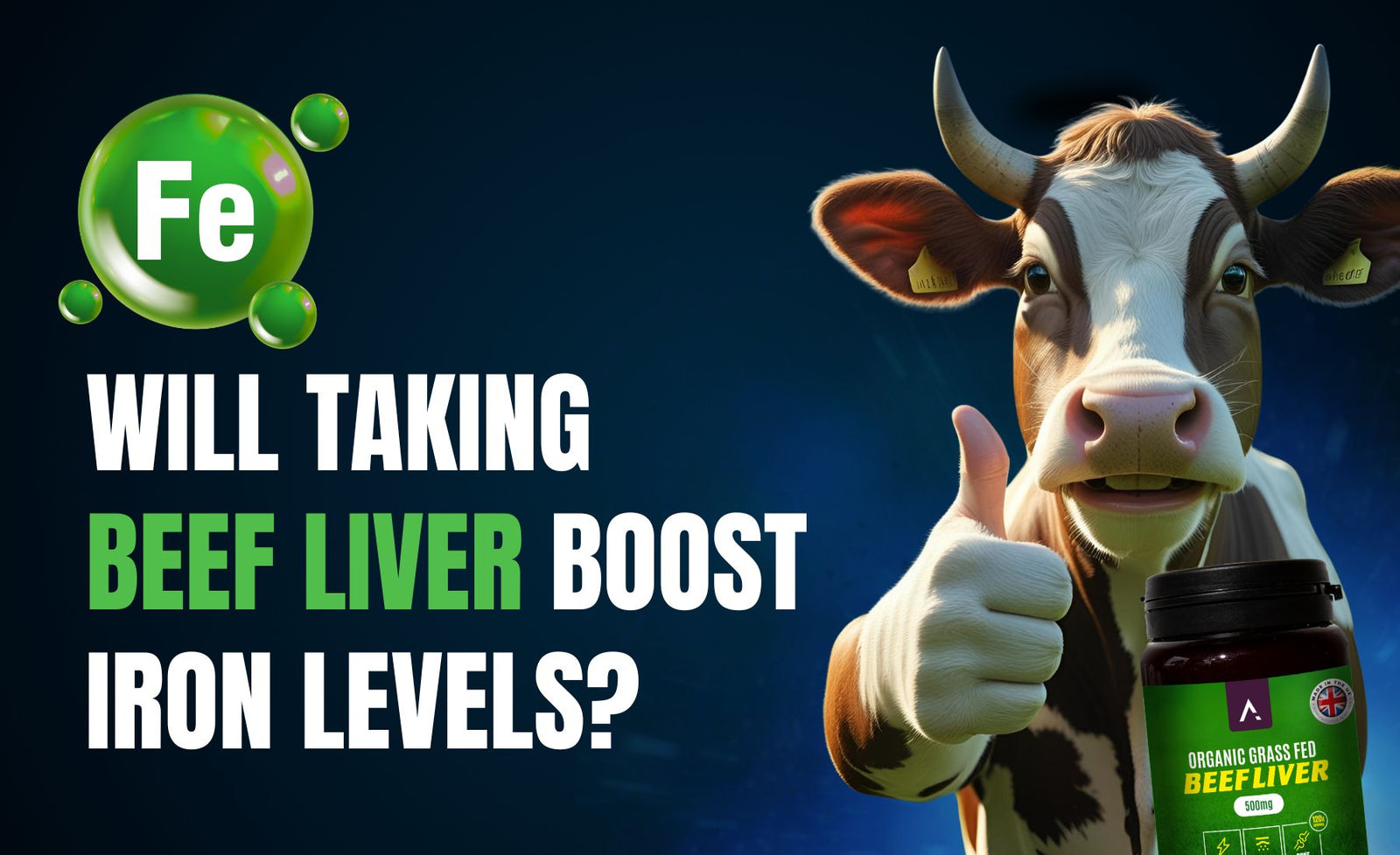 Beef liver capsules for iron boost