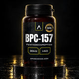 BPC-157 pills on black plinth