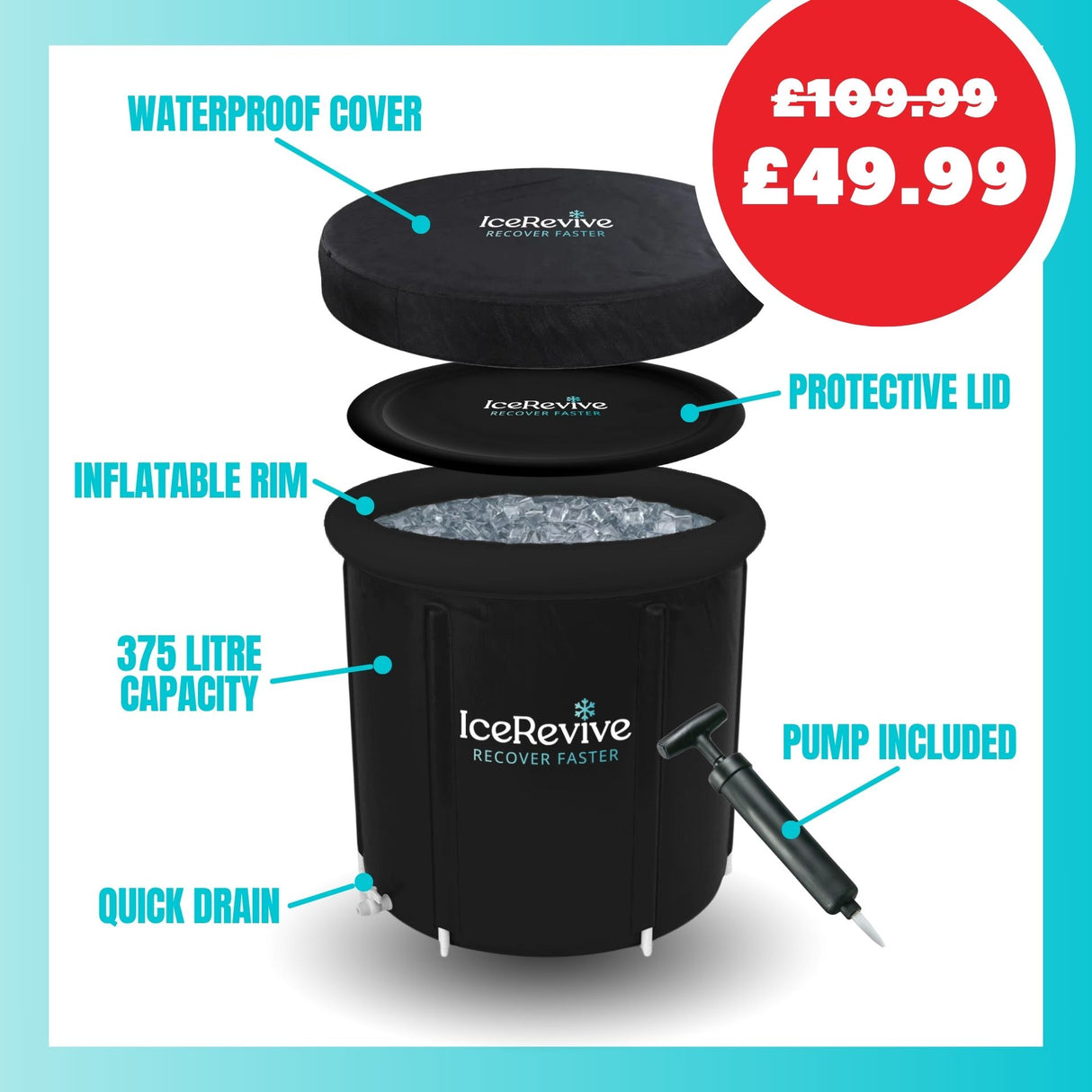 Ice Revive Portable Ice Recovery Bath