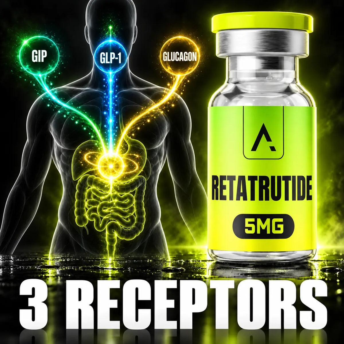 Three receptors. One compound.