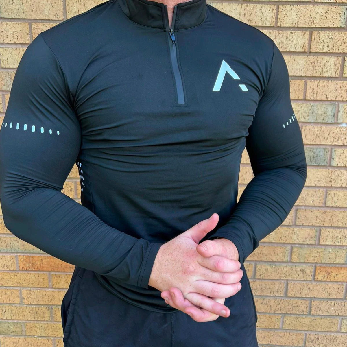 1/4 Zip Long Sleeve Performance Tee