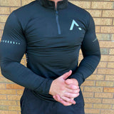 1/4 Zip Long Sleeve Performance Tee