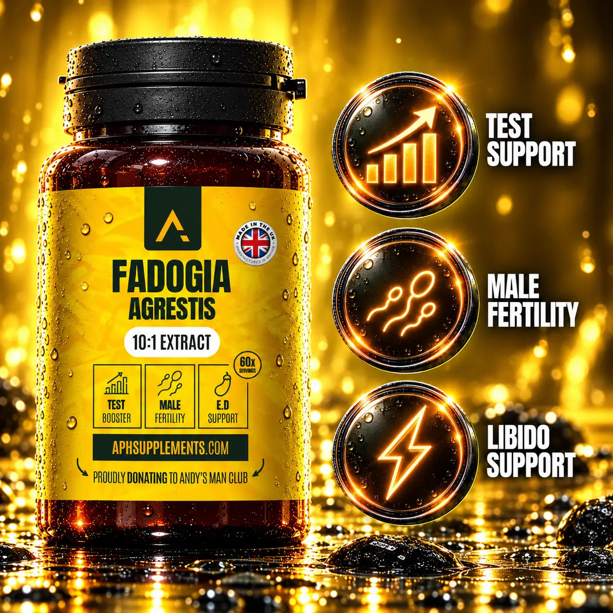 Fadogia Agrestis 10:1 extract - test support, male fertility, libido support
