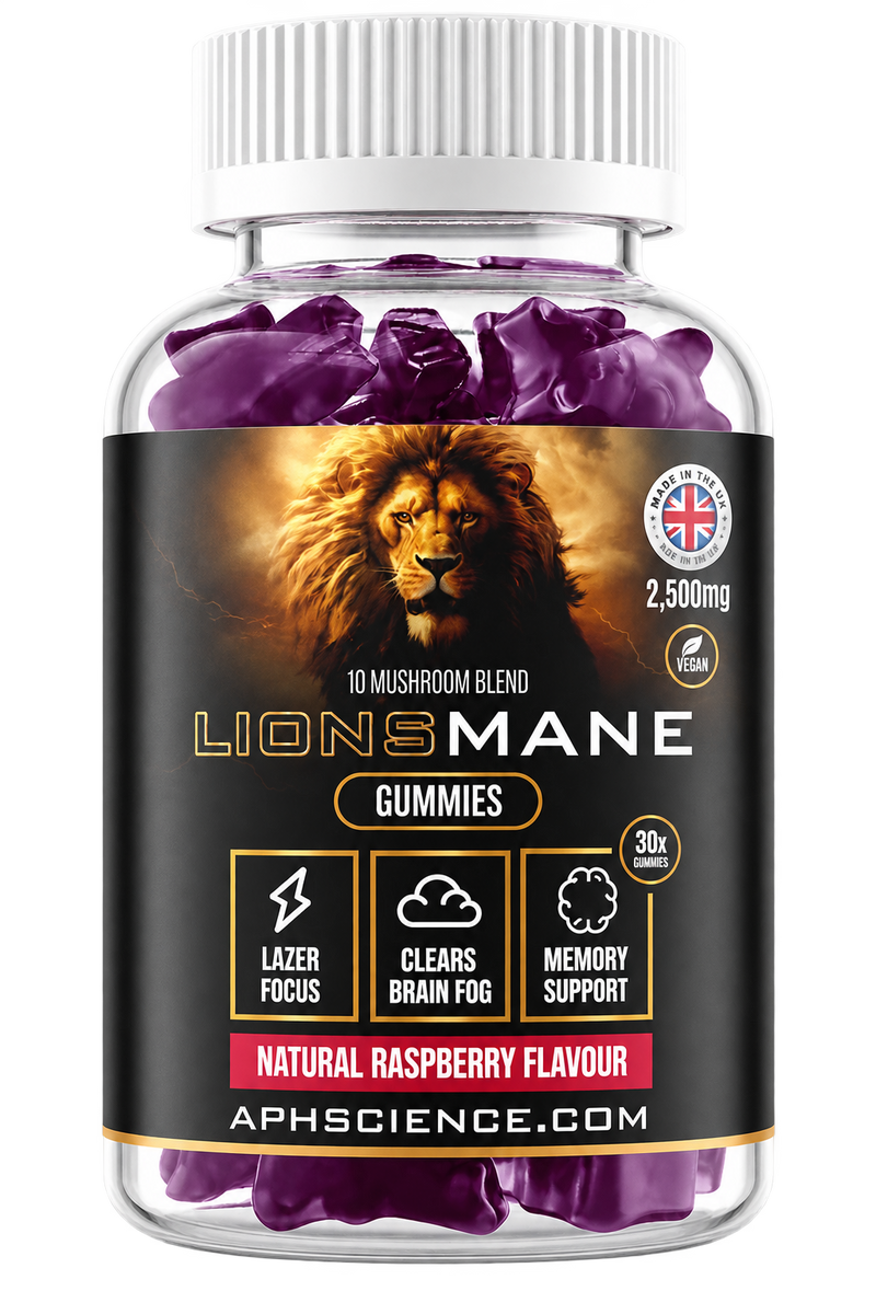 Lion's Mane Gummies purple bottle cutout