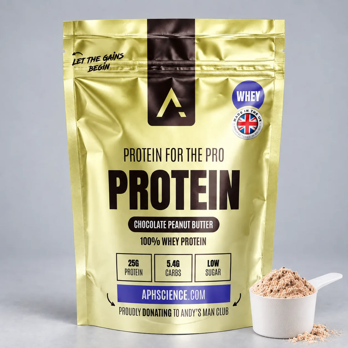 Whey Protein Chocolate Peanut Butter - scoop